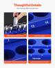 Magnetic Socket Organizer Set 6PCS Socket Trays Blue & Red for Metric SAE