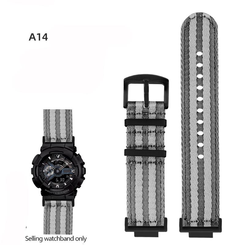 Нейлоновый холщовый ремешок для часов для GSHOCK Casio DW5600 DW-5600 GA110 GA100 GA120 GM2100 GA2100 GA2110 Модифицированный ремешок Спортивный ремешок