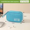 Multifunction Travel Data Cable Organizer With Waterresistant Oxford Material For Electronics Storage