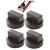 Lift-up rubber, jack-up rubber, joint rubber, for vehicle body lifting joints, scratch prevention (black, 4 pieces)