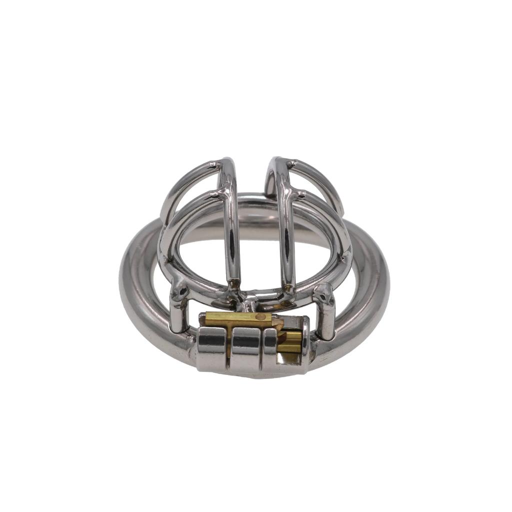 Mini Metal Chastity Cage Stainless Steel Small Chastity Device Cock Cages Men's Penis Ring Erotic Bondage Lock Adult Sex toy 18+