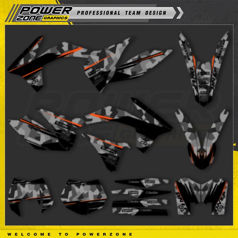 PowerZone For KTM EXC EXC-F 11-12 SXF 12-13 EXC 150 200 250 300 350 450 500 Graphics DECALS Sticker SIXDAYS For SX SXF