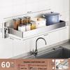 Беспробивной 60 см Сушилка для посуды из нержавеющей стали над раковиной