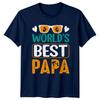Worlds Best Papa Unisexs TShirt Papa Fatherhood Fathers Day Gift For Him