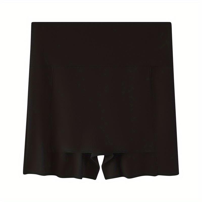 Ice Silk High Waist Safety Pants Boxer Women Thin Sliming Fit Women's Summer Shorts Double Layer Seamless Skirt Shorts