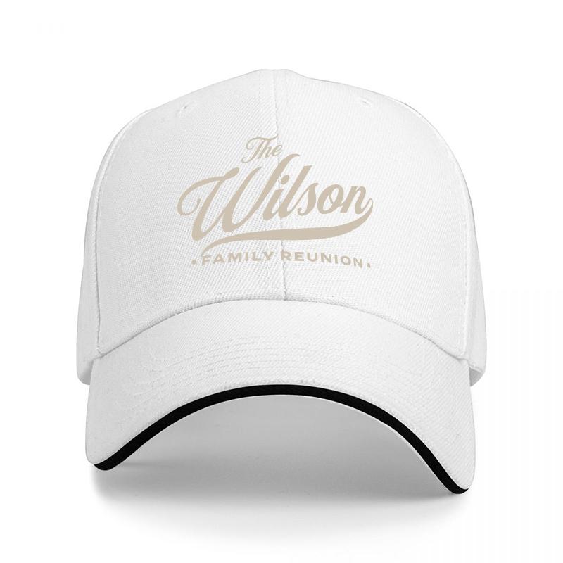 Классическая бейсболка Wilson Family Reunion Черная с Белой Отделкой Индивидуальный Дизайн для Взрослых и Фанатов