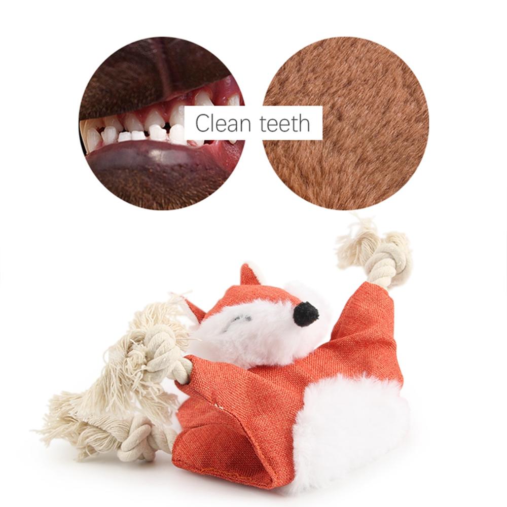 Puppy Cute Squeaky Sound Interactive Dog Rope Toys Squeaker Bite Toys Chew Toy