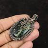 Подвеска Ocean Jasper Gemstone Подвеска из медной проволоки, обернутая в медь, ювелирное изделие ручной работы Подвеска Ocean Jasper Wire Jewelry Подарок для матери