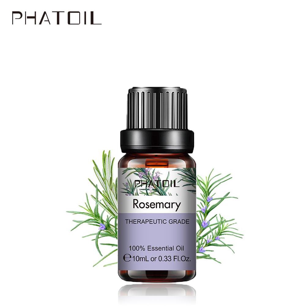 PHATOIL 10/20/30 мл чистого эфирного масла розмарина, диффузор для спа-массажа, увлажнители воздуха, очиститель воздуха, арома-масло для ухода за кожей, массажное масло для тела
