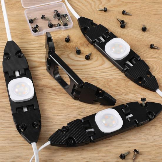 6/12Pcs Gable Light Clips Compatible for Govee Pro H706 Permanent Outdoor Light Adjustable Folding Roof Pitches Cable Management Clamp with