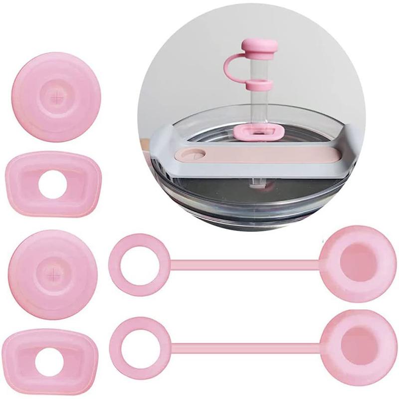 2 комплекта соломенной крышки для чашек, пробки для защиты от разливов, пылезащитного прозрачного автомобиля