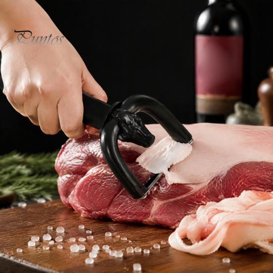 Легко очищаемая ручная овощерезка для мяса и жира, эргономичная противоскользящая ручка и U-образное изогнутое лезвие прецизионной обработки, ручная, эффективная