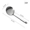 Stainless Steel Long Handle Pasta Colander Ramen Scoop Oil Skimmer Food Strainer Sieve with Hanging Hole Design Cooking Tools
