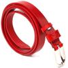 Яркий женский кожаный ремень GRANDE PELLE Leather Belt 21439 Красный