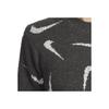 Nike Спортивная одежда Phoenix Cozy Bouclé Printed Short Fashion Casual Knit Celebrity Neck T-Shirt Women T Shirts Gray FD4287-254