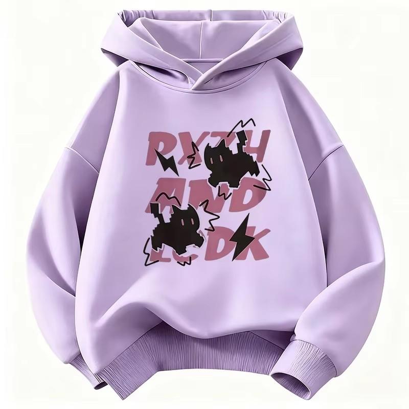 Spring Autumn Hoodies for Boys Girls Casual Sweatshirt Kids Clothes Tops Long Sleeve Hoodie Funny Cat Printed Hooded Pullover