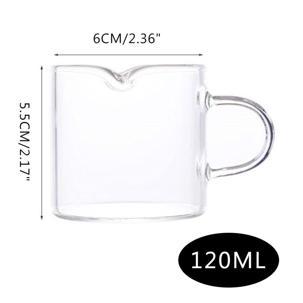 100ml Big Mouth Tea Juice Milk Glass Cup Transparent Coffee Mug Wine Glass Drink Cup High Borosilicate Glass Drinkware