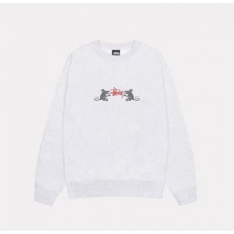 STU26 Fall Winter Unisex Oversized Cotton Crewneck Pullover Sweatshirt Teens Adults