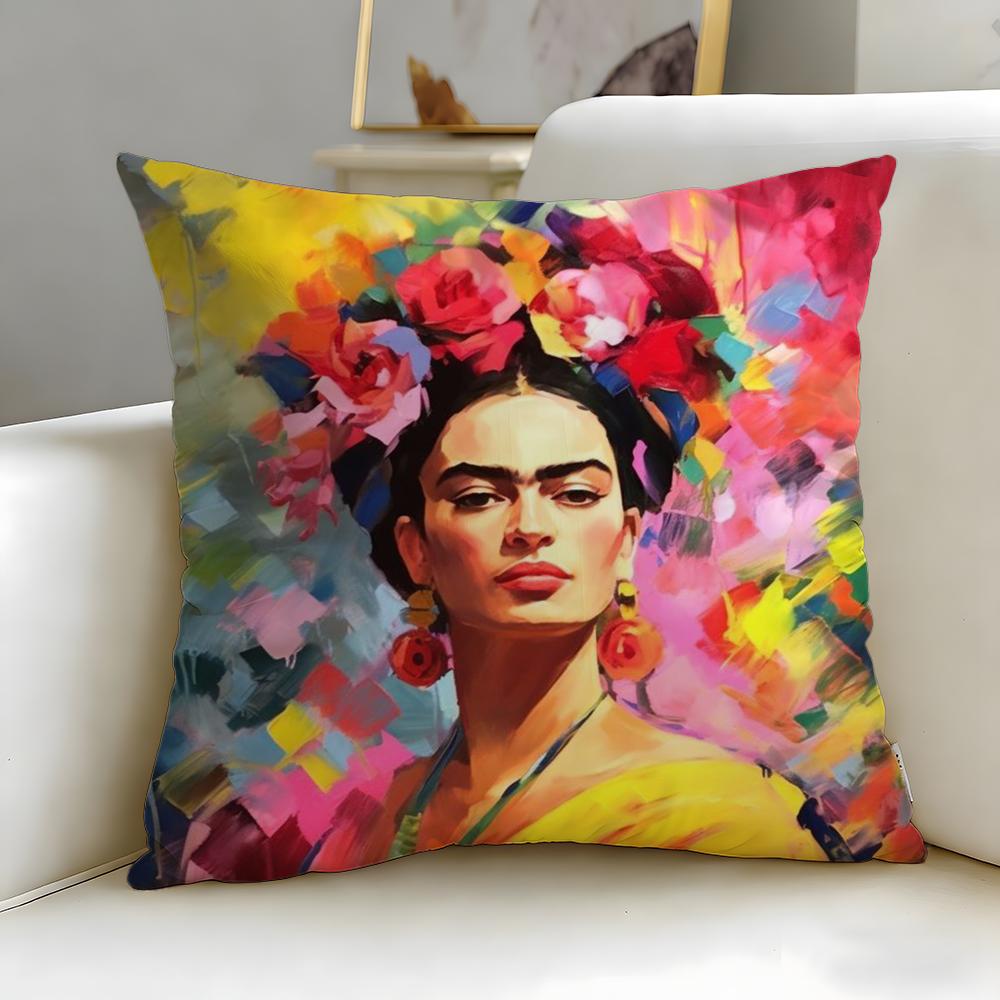 Классическая художница Фрида Кало Наволочка Мягкая и Легко стирающаяся – Универсальная для Дивана, Кровати, Путешествий и Офиса