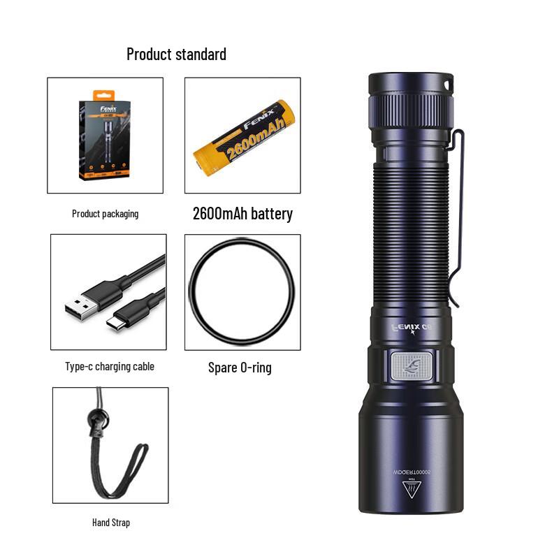 Мощный перезаряжаемый фонарь FENIX C6 V3.0