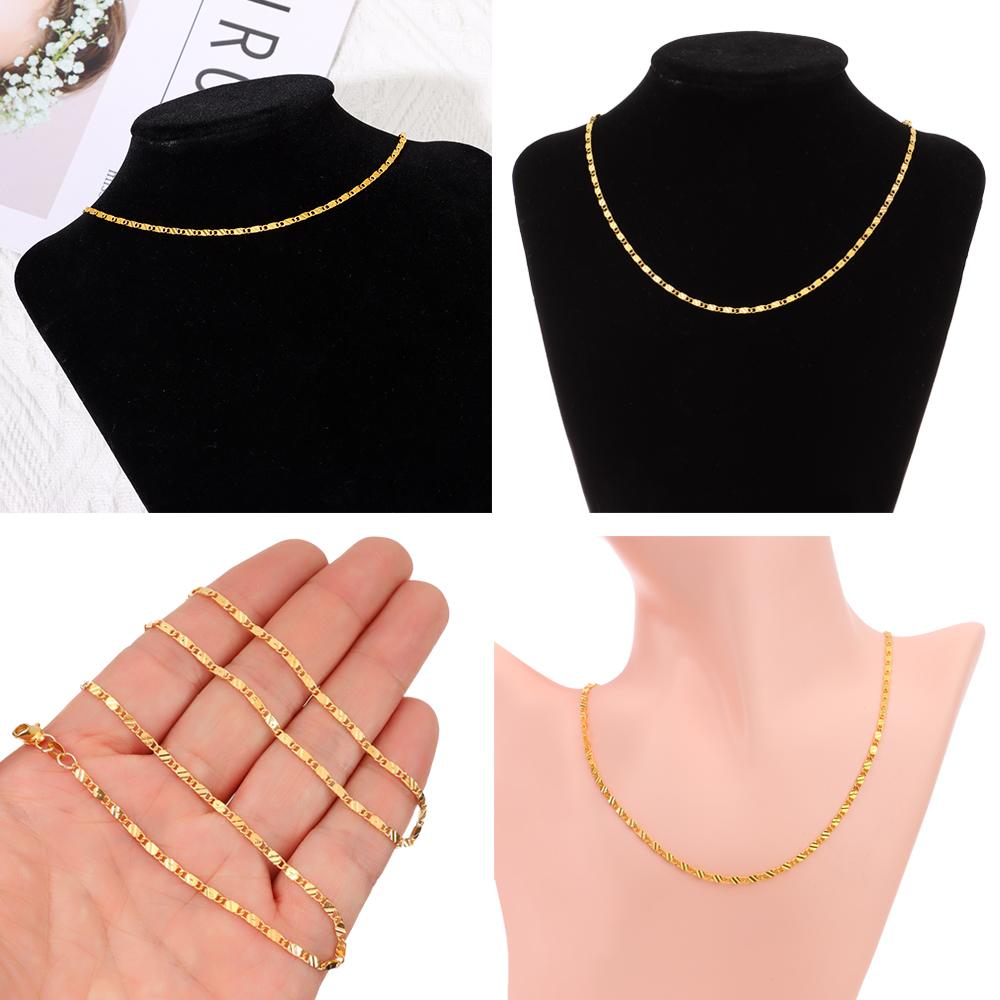 Fashion Exquisite Wholesale Chain Necklace Gold Filled Jewelry 16-30 Inches