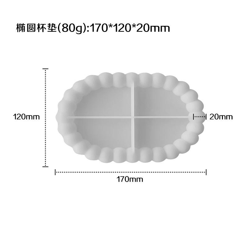 Форма для подставки под стакан Bubble, форма для подставки под стакан в форме цветка, силиконовая форма для эпоксидной смолы, форма для подставки под стакан, защищающая от проливания, для поделок своими руками, домашнего декора