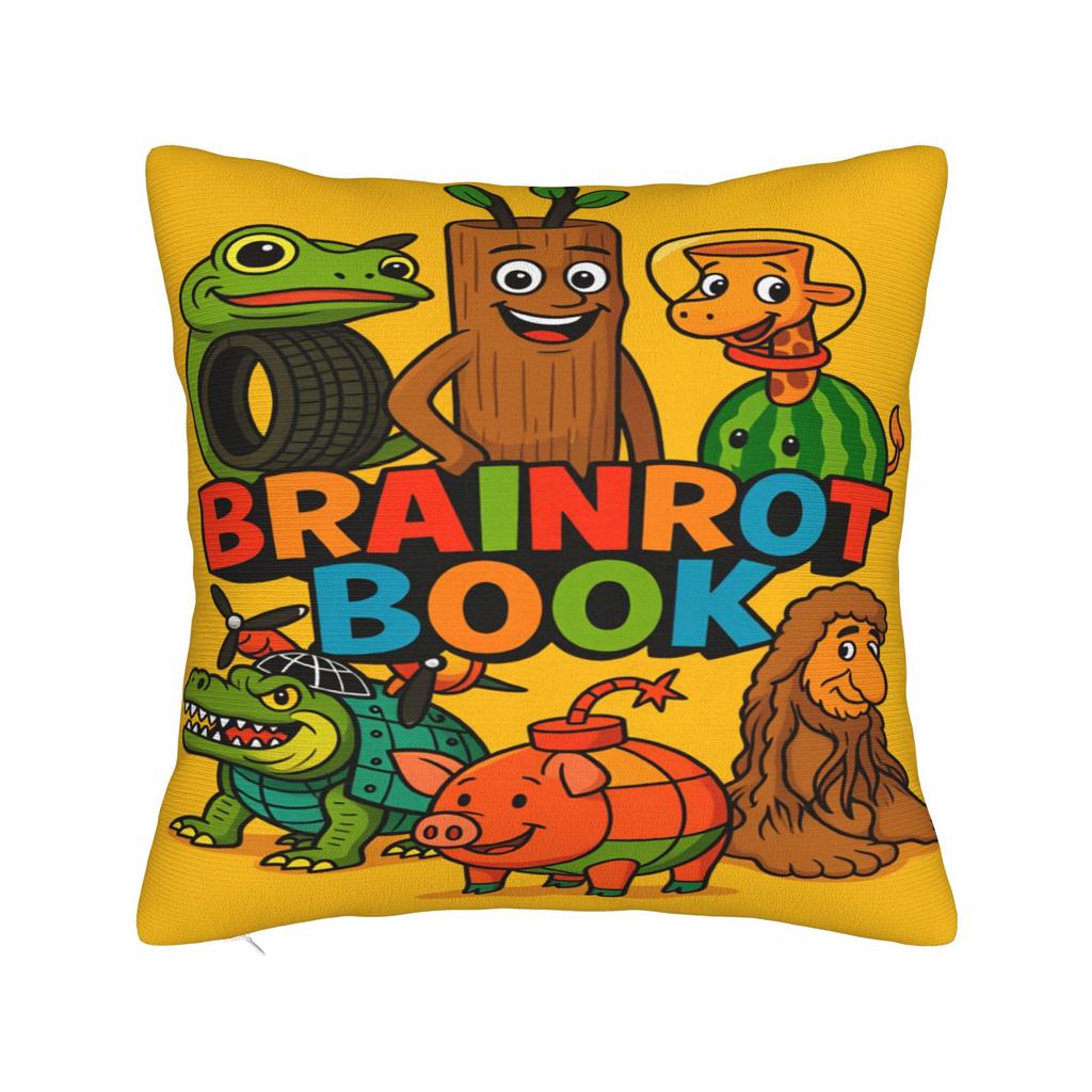 Pillow Case Italian Brainrot Graphic Pillow Cover For Chair Sofa Home Decor Fashion Pillowcases