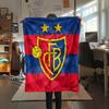 1Pc FC Basel Print Flannel Blanket High Quality Warm Comfortable Cover for All Seasons Perfect for Gifts Home Decor