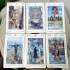 12*7cm 78 Pcs Sacred Sites Tarot Colorful Tarot Cards Connect with The Age-old Wisdom of Temples, Shrines, and Sacred Places