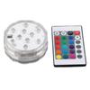 Submersible LED Lights IP68 Waterproof 10LEDs 16 Lighting Effects Battery Operated Spot Light with