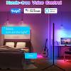 Smart APP Bluetooth Corner Floor Lamp 160cm Dimmable RGB LED Ambient Light Alexa Stand Light for Bedroom Gaming Christmas Decor