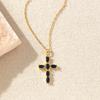 Necklace Copper Gold-plated Full Diamond Retro Light Luxury High-end Titanium Steel Chain Does Not Fade Jewelry Women
