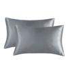 One Set Solid Color Double-sided Silk Pillowcase Mulberry Silk Ice Silk Beauty Pillowcase Single Silk Broadside Pillowcase