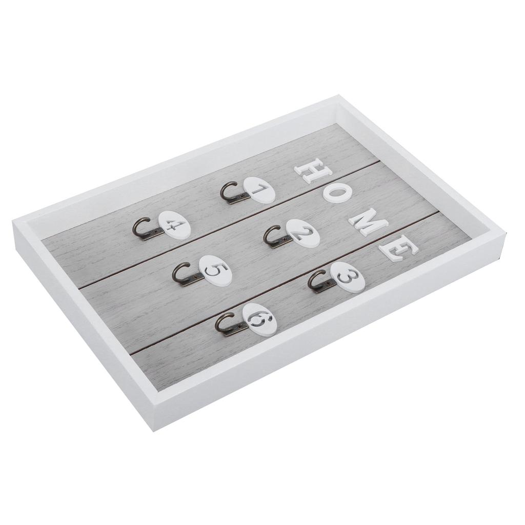 WallMounted Key Rack Wooden Key Organizer Hanger Decorative Key Hanging Holder Decor