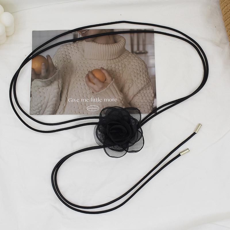 Цветочная Ткань Тонкий Пояс Женский Декоративный Аксессуар для Платья Мягкий Шнур