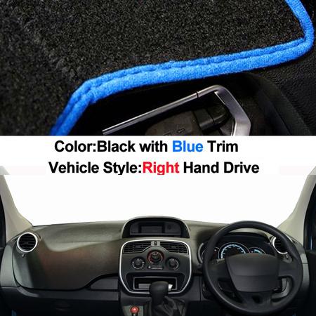2 Layers Car Dashboard Cover Dash Mat Carpet For Renault kangoo 2010 - 2019 LHD RHD 2011 2012 2013 2014 2015 2016 2017 2018