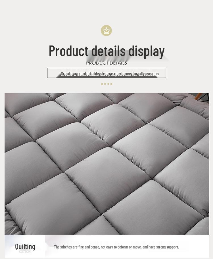 Three-Dimensional Down-Like Mattress Pad - Hotel Quality, Thick, for Dorms, Singles & Doubles, Lamb Wool