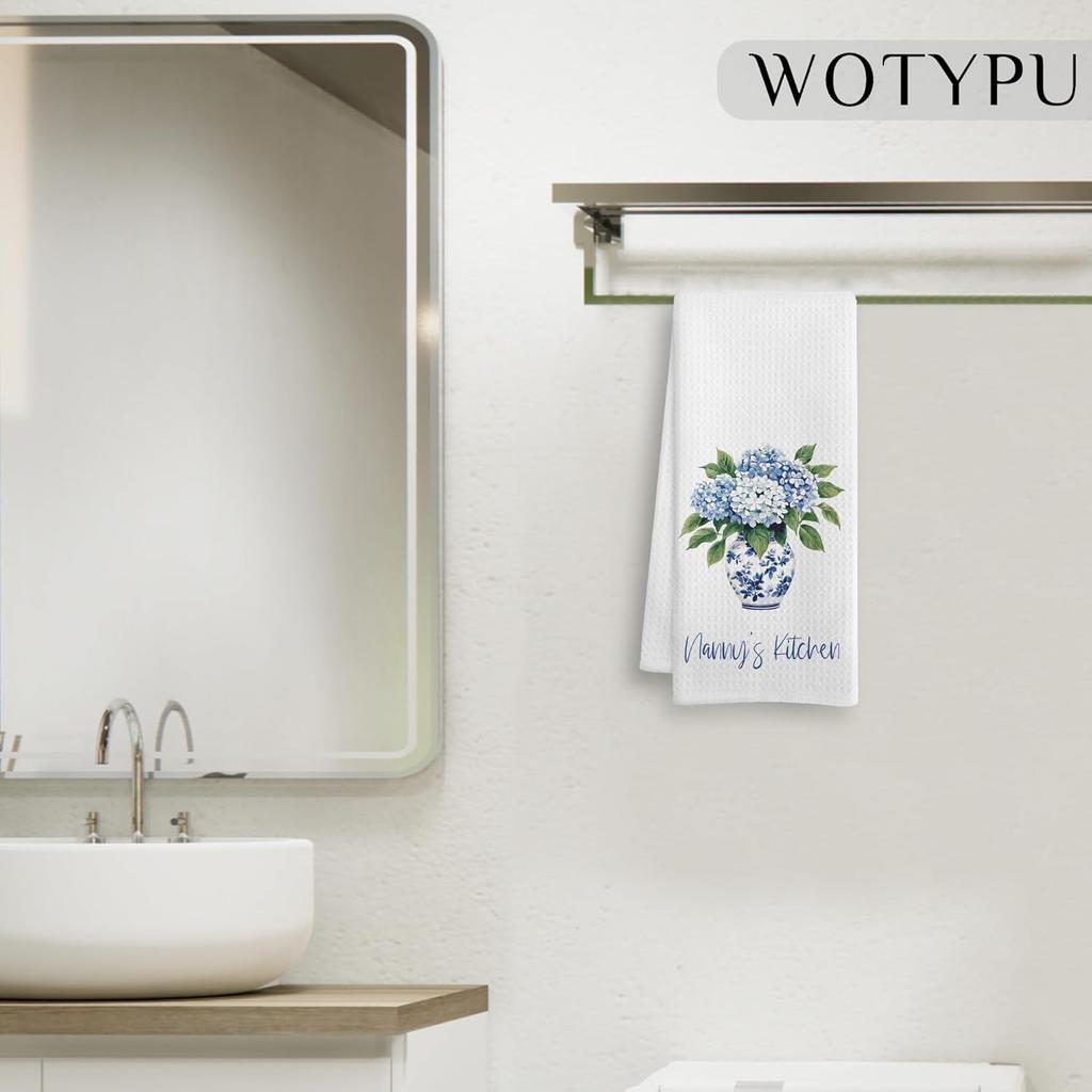 Nana Gifts Kitchen Towels, Nana Grandmother Gifts for Birthday Dish Tea Towels for Kitchen, Grandma Gifts Decorative Hand Towel, 16x24 Inch