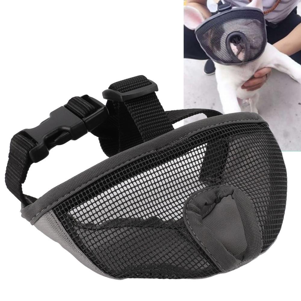 Soft Dog Mouth Guard Breathable Short Snout Dog Muzzle Easy Wear Short Snout Muzzle Daily Walk
