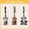 Pilot Bear Plush Keychain Doll Pendant With Flashing Camera For Kids Collectors