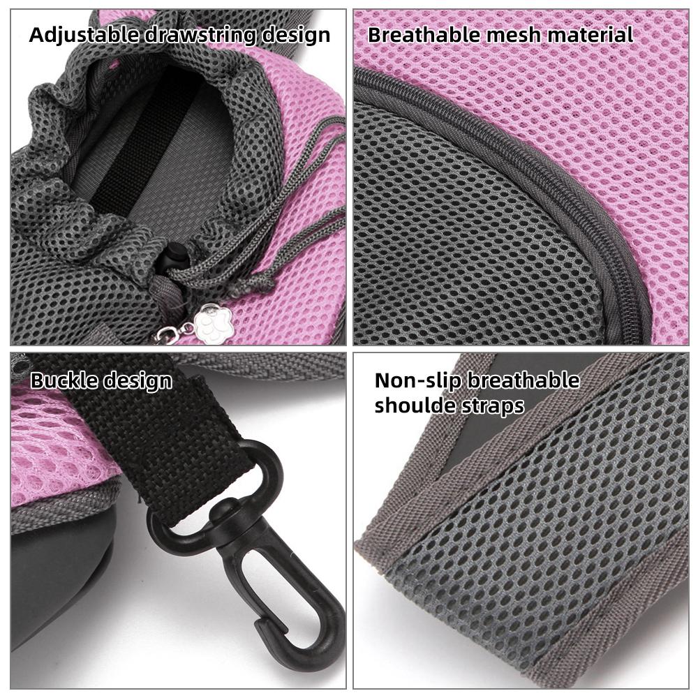 Слинг для собак, дышащая сетчатая дорожная сумка-слинг для собак, кошек, дорожный рюкзак для домашних животных (М до 10 фунтов