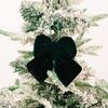 Christmas Ornament Multi-Size Design Velvet Fabric Bow Handmade 3D Shape Christmas