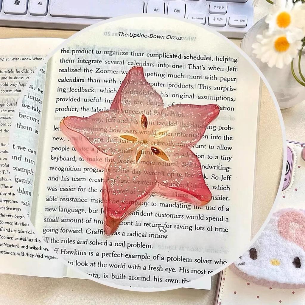 Creative Fruit Apple Slice Bookmark With Simulation Funny Design Sense For INS Fixed Book Photography Cartoon Cute Note Bookmark