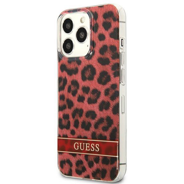 Guess Guhcp13Lhsleor Iphone 13 Pro / 13 6,1 Czerwony/Red Hardcase Leopard