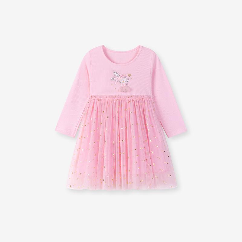 Осеннее сетчатое платье для девочек Little Maven