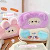Winter Plush Pencil Case Fashion Kawaii Cartoon Animal Pencil Bag High Capacity Stationery Storage Bag Cute Scrapbook Organizer