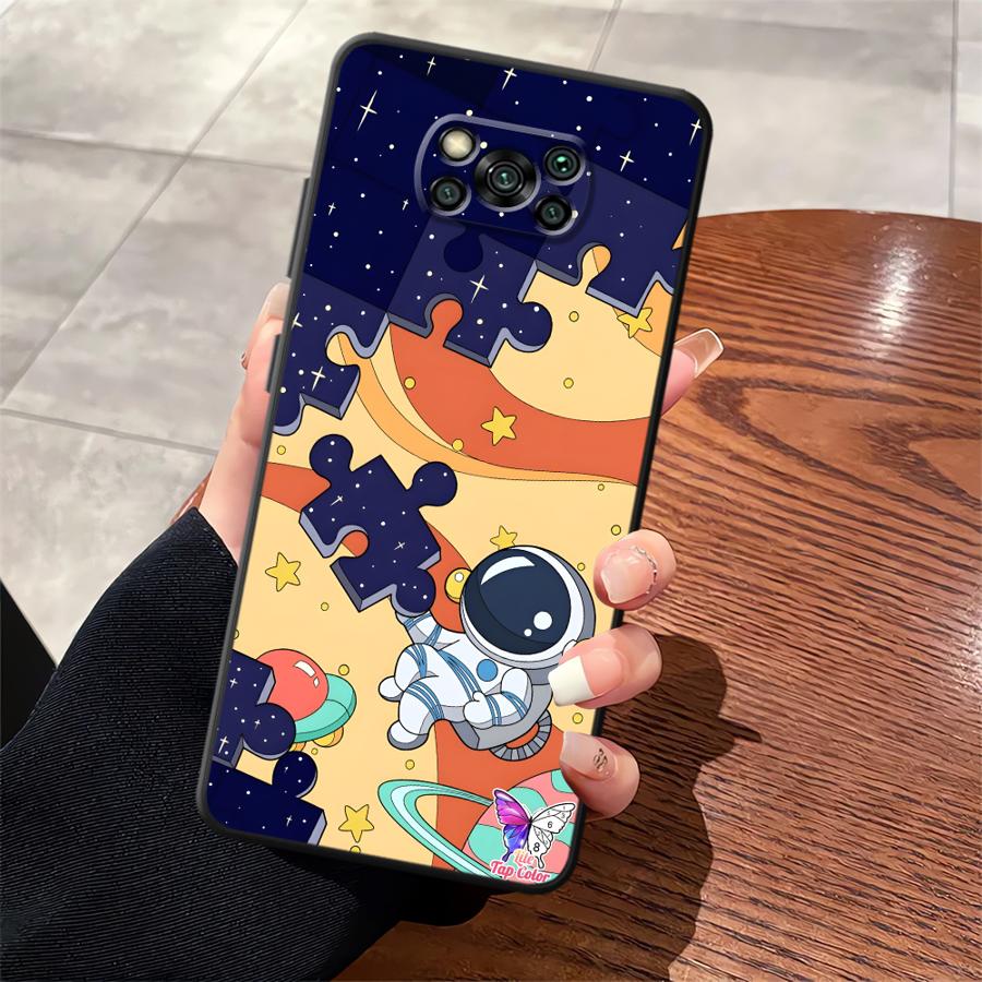 Мультяшный чехол-астронавт для Xiaomi Poco F8 X3 X4 X5 X7 Pro F3 C71 M5 F1 C50 M3 M4 M7 C75 C61 Funda Чехол для телефона