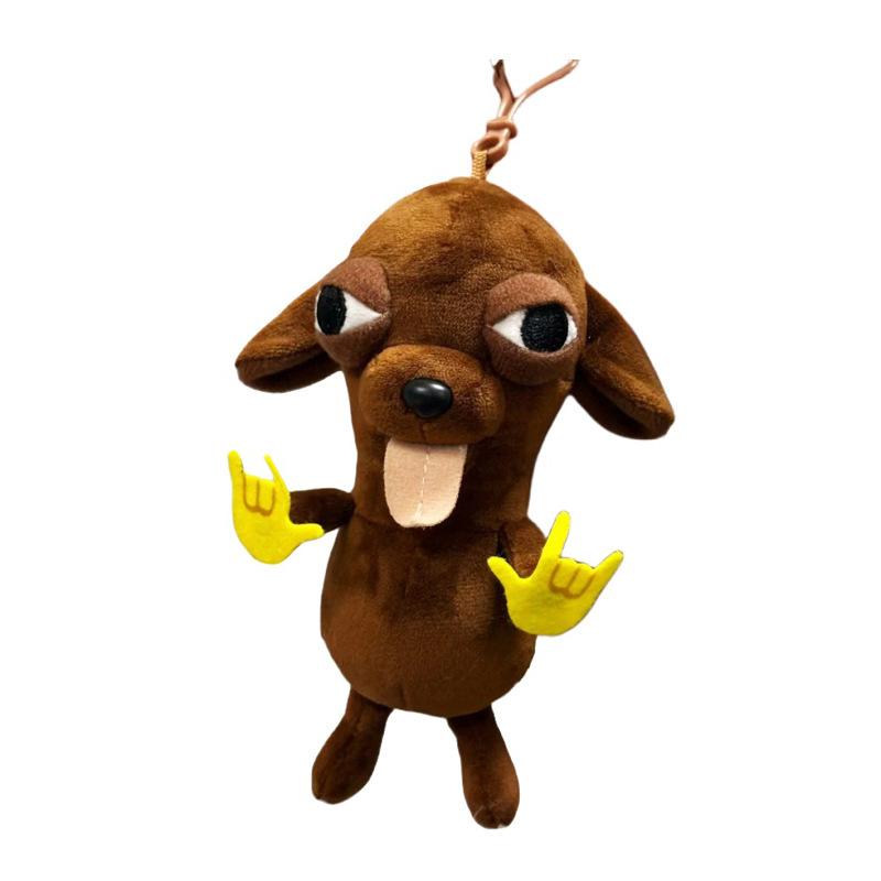 Мягкие игрушки Чихуахуа Плюшевая игрушка Брелок Подвеска Щенок Питомец Мягкая кукла Чихуахуа Кавайная Реалистичная Симуляция собаки Чихуахуа