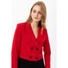 Women's Short Button-closed Blazer Jacket 245071 -