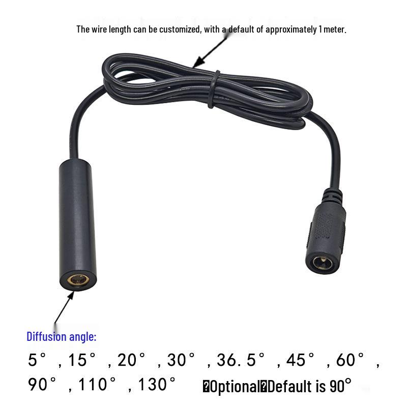 Green Line Laser Module 12x50mm 532nm 10mW Positioning Light Emitter for Mechanical Equipment